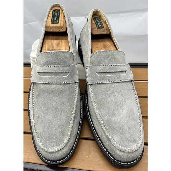 NEW! FootJoy Loafers 11 M Gray Suede Penny Loafers Classic Slip-on FJ Golf - Picture 3 of 10